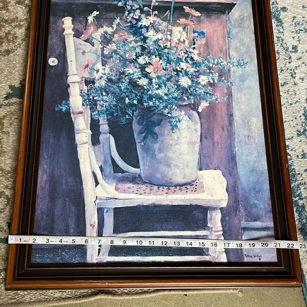 “Morning Arrangement,” by Patton Wilson Very Large Framed Canvas Print (31x22.5)